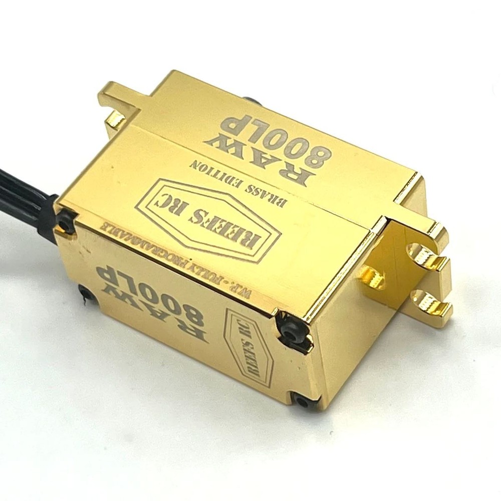 Reef's RC RAW800LP Brass Edition, Programmable, Brushless Low Profile Servo