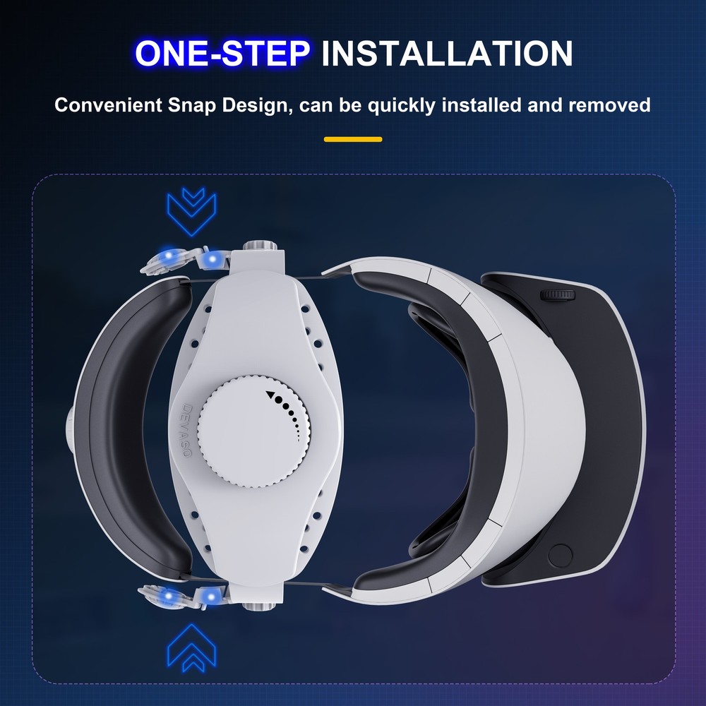 Head Strap for PlayStation VR2 Headset Adjustable Headband Replace Accessories
