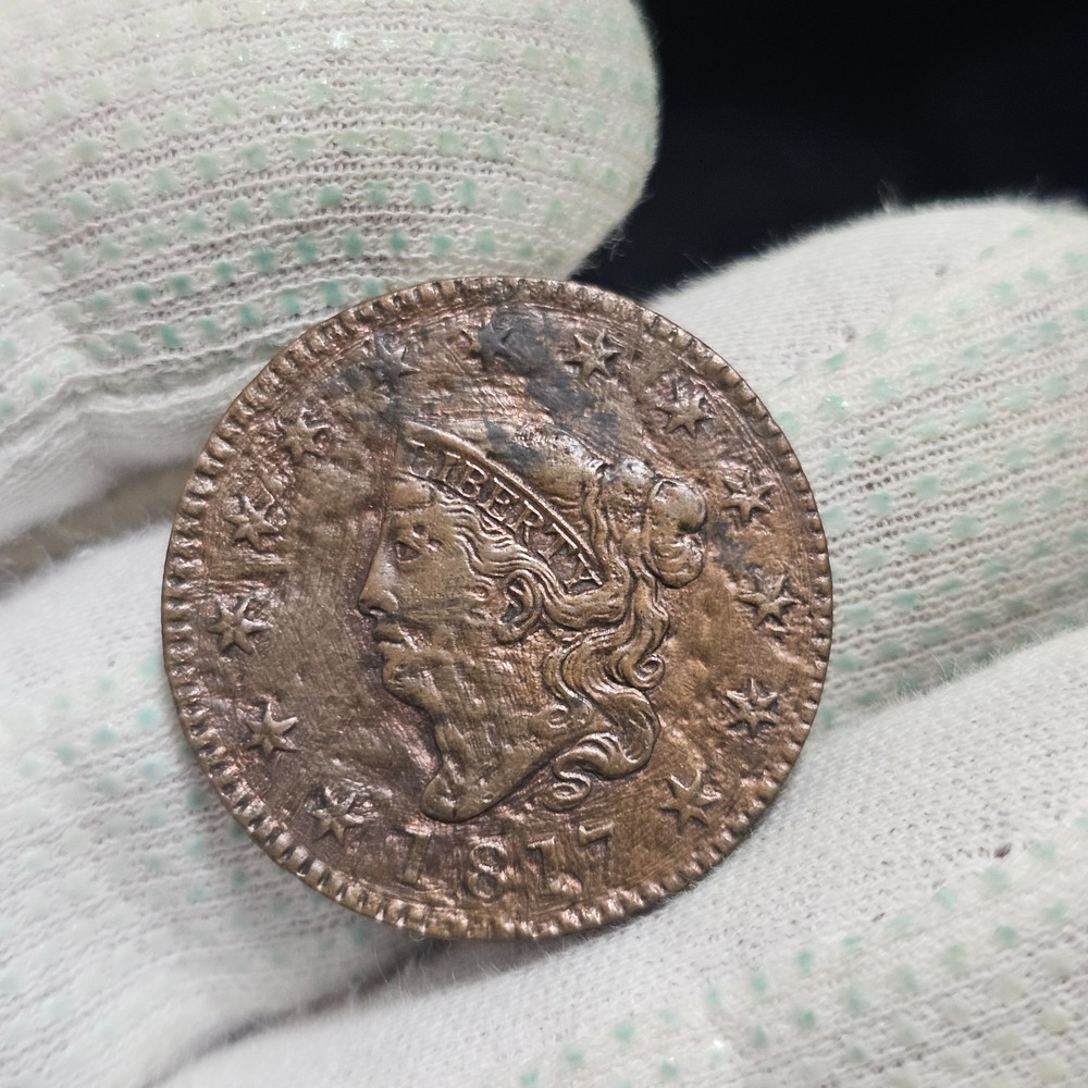 1817 Large Cent N.11 Strong Higher Grade Details