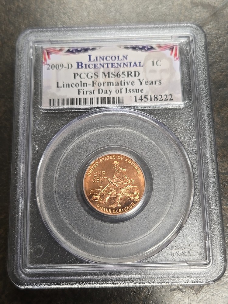 2009 D One Cent Penny 1c Lincoln Formative Years Cent  PCGS MS65RD MS 65 RD RED