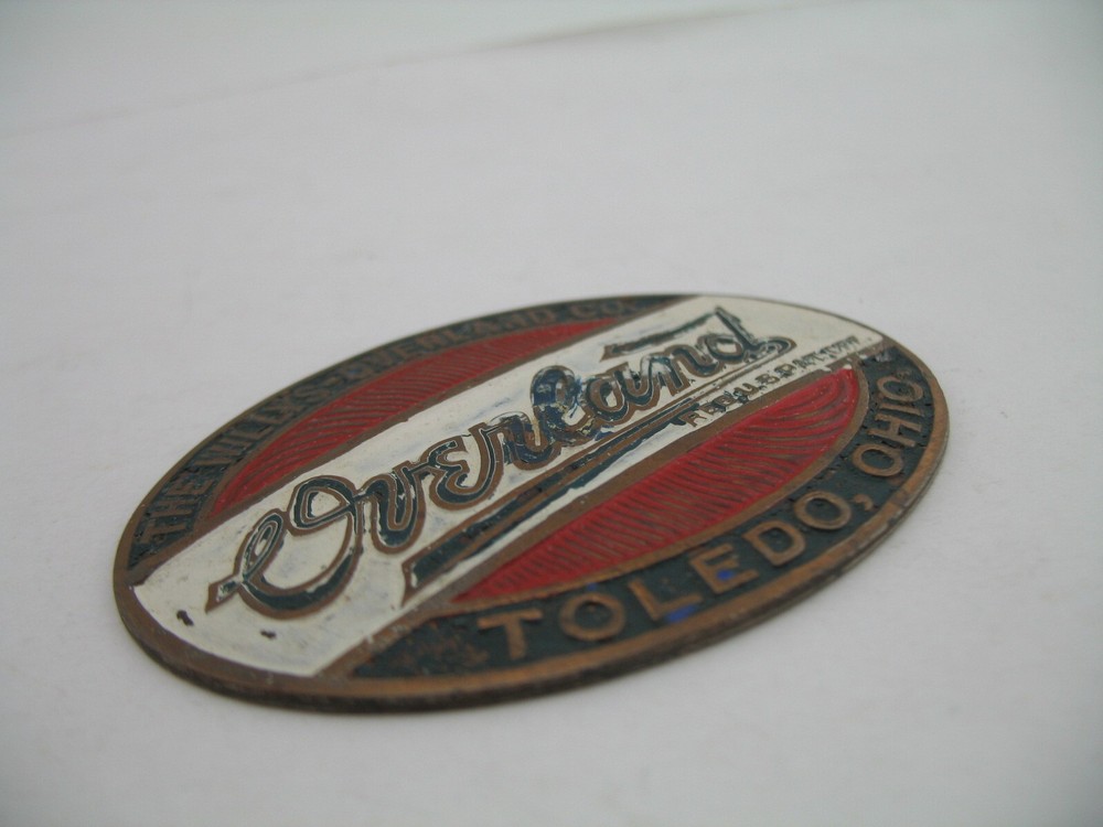 Willys Overland Automobile Emblem Badge