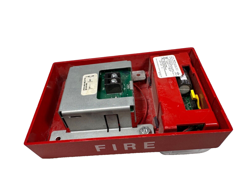 Simplex 4906-9128 Fire Alarm Horn Strobe Ceiling Red (SmartSync)