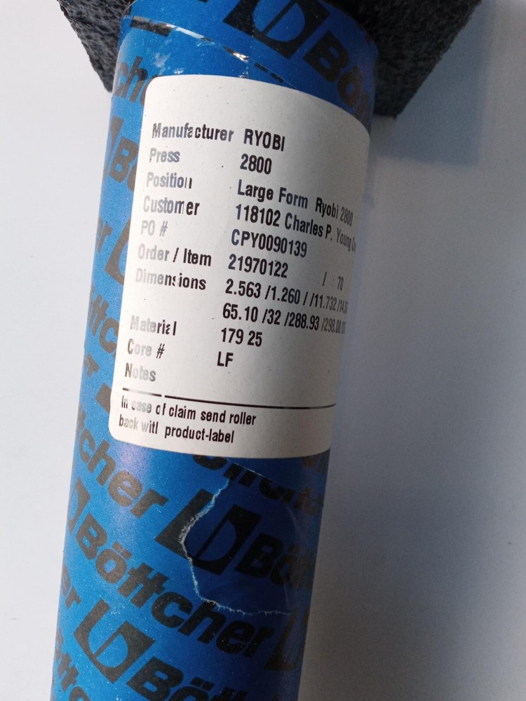 Böttcher Systems RYOBI 2800 Large Form Water Metering Form Roller