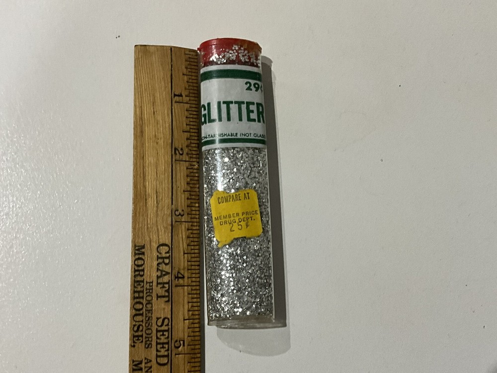 Vintage Belmont Silver Glitter