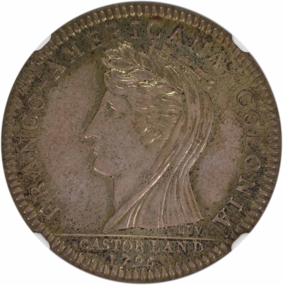 1796 Castorland Silver Medal Restrike Cornucopia MS65 NGC