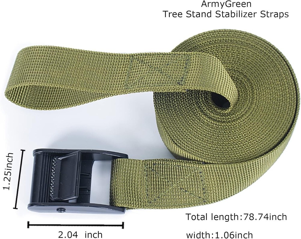 Tree Stand Stabilizer Straps, Tree Stand Accessories, Hunting Utility Strap w...