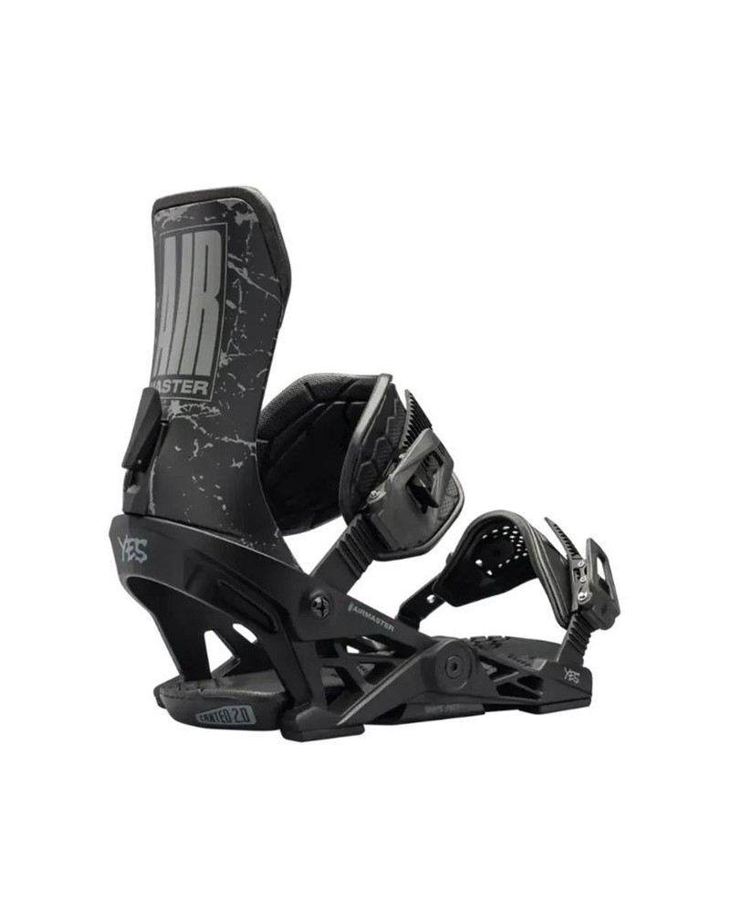 YES. Airmaster Snowboard Bindings, Splatter Grey, Large MY26