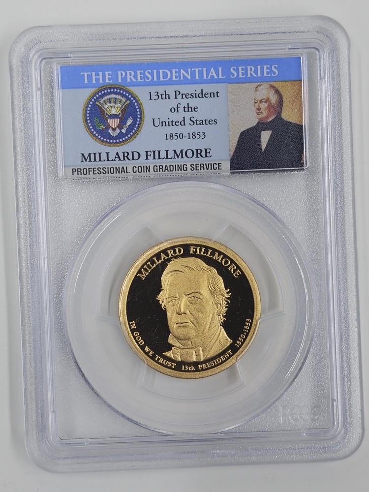 2010 S $1 PCGS PR69DCAM Millard Fillmore