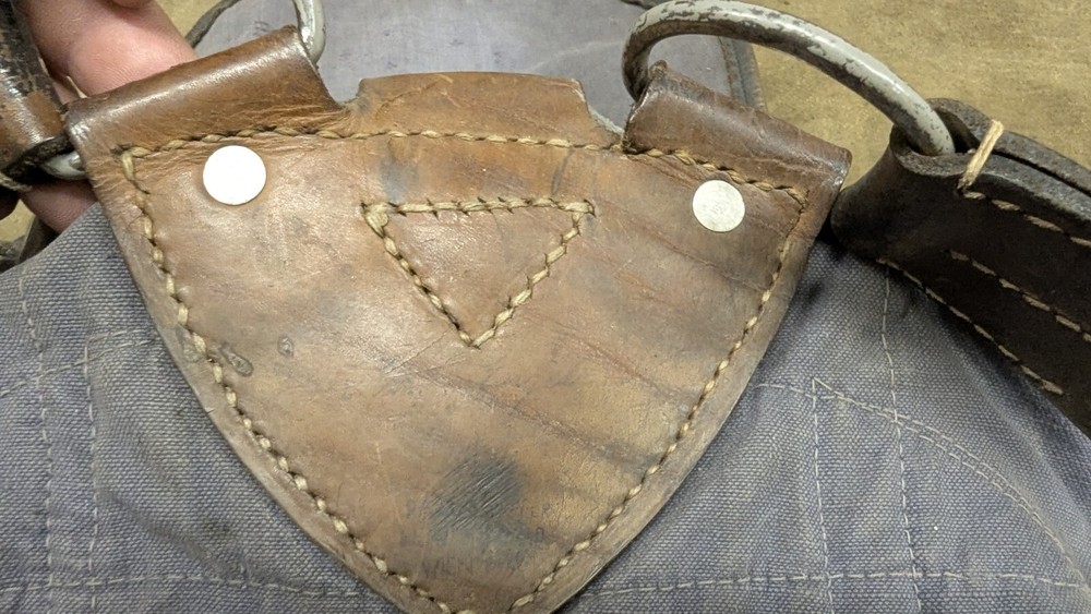 German WW2 blue luftwaffe ruck sake or backpack, 1940 dated