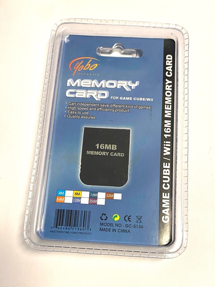 Yobo Gameware 16MB Memory Card for Game Cube/Wii