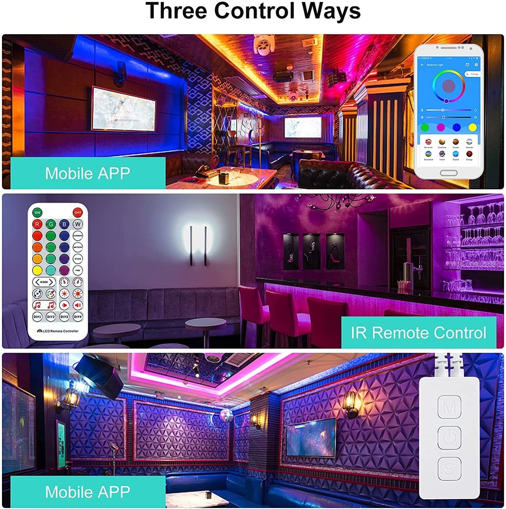 LED Controller SP511E Bluetooth Music App for WS2811WS2812 Addressable LED Light