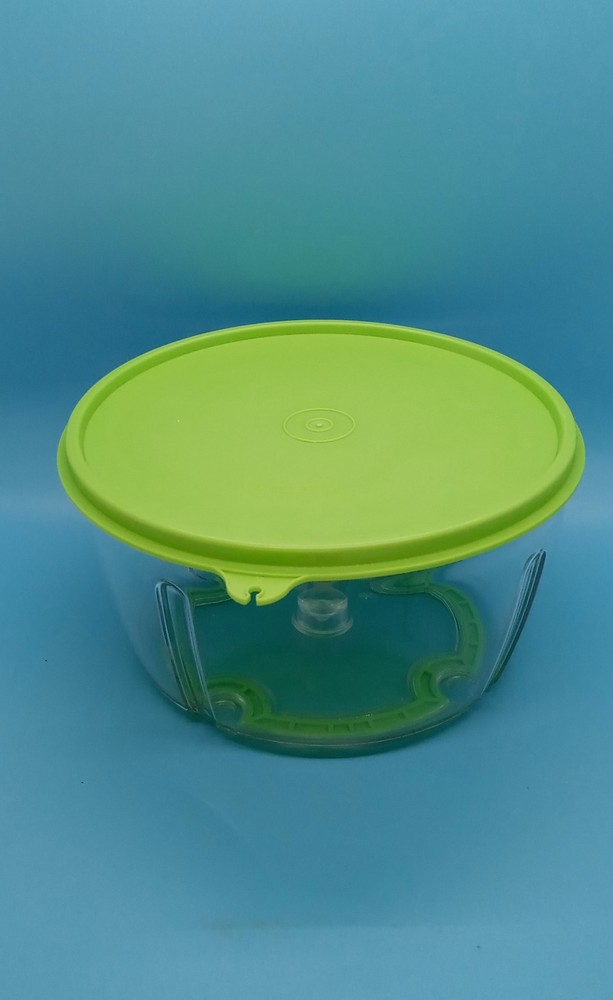 Tupperware Quick Chef Pro System Manual Food Processor - Green