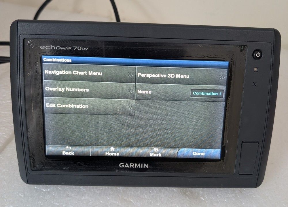 Garmin - echoMAP 70DV - 7" Fishfinder/Chartplotter Touch Screen Works Fine