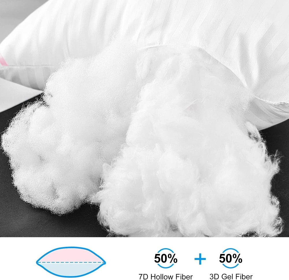 EIUE2PackQueenPillows20x30SuperSoftDownAlternativeMicrofiberForSideBackSleepers