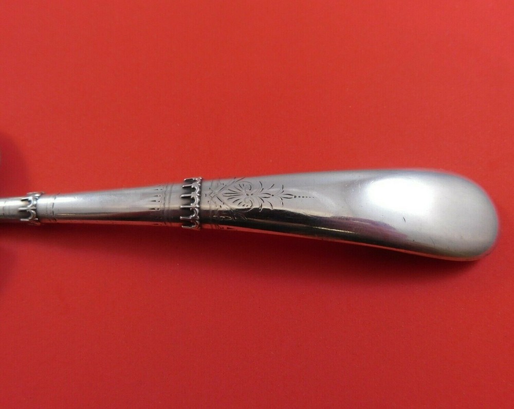 Gorham Sterling Silver Aspic Server HH AS Bright-Cut Applied Design 9 1/4"