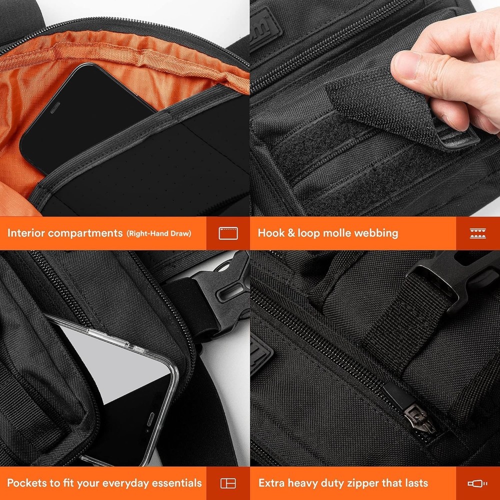 Running Chest Pack Lightweight Polyester Multiple Compartments Phone Holder