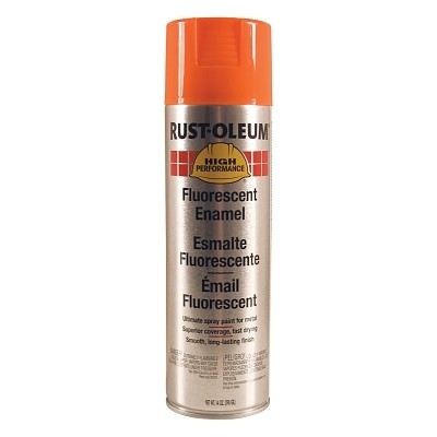 High Performance V2100 System Enamel Spray Paint, 14 oz, Fluorescent Orange,