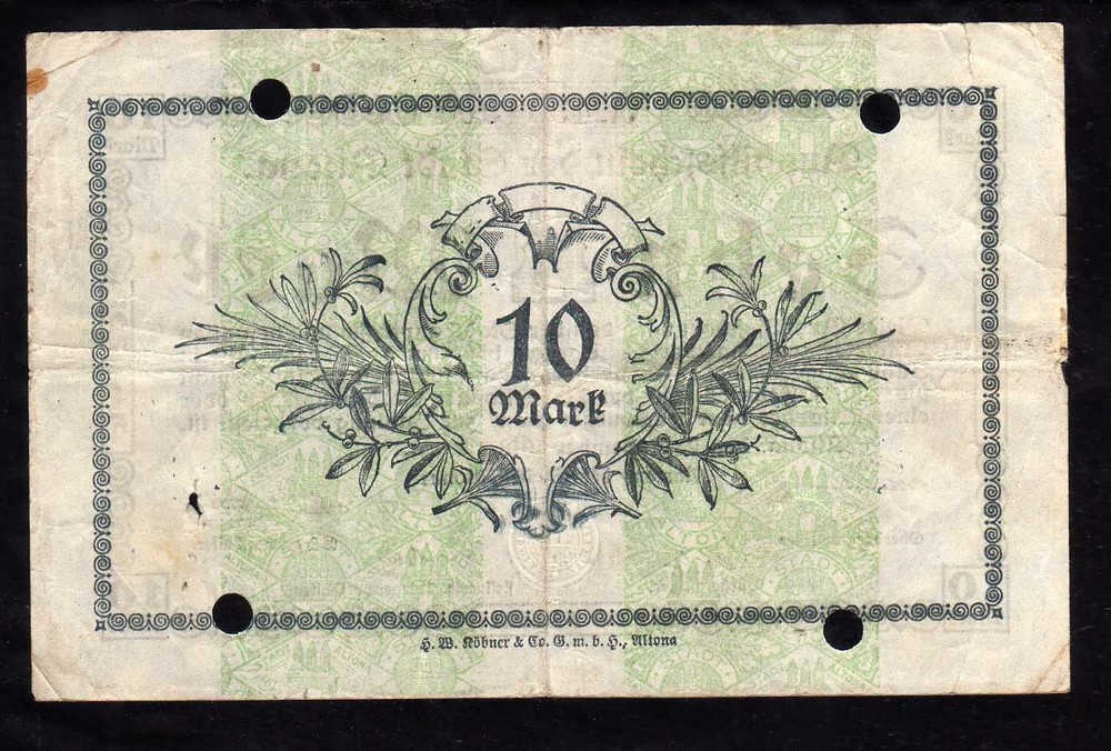 ALTONA - GERMANY NOTGELD - 10 MARK