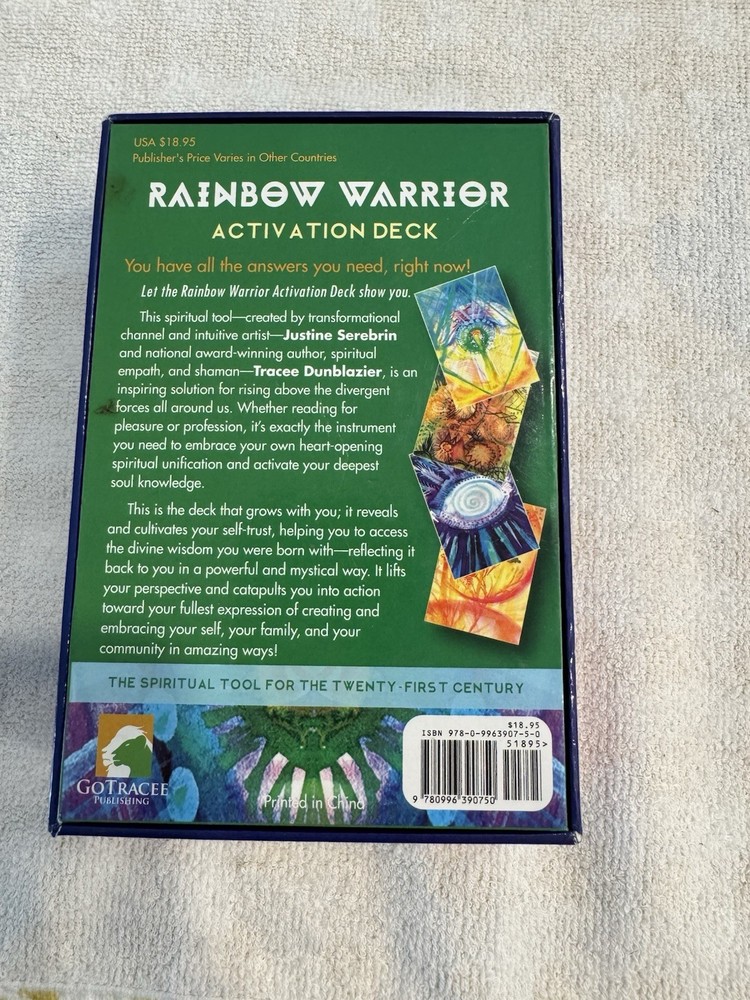 Rainbow Warrior Activation Oracle Deck & Guidebook 52 cards