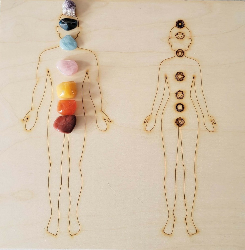 Man and Woman Chakra Grid Board
