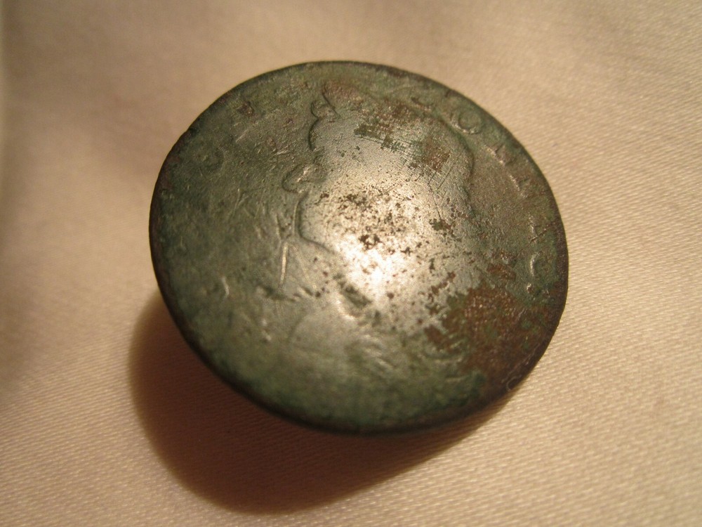 1787 Mailed Bust Left Connecticut Colonial Copper Penny Cent