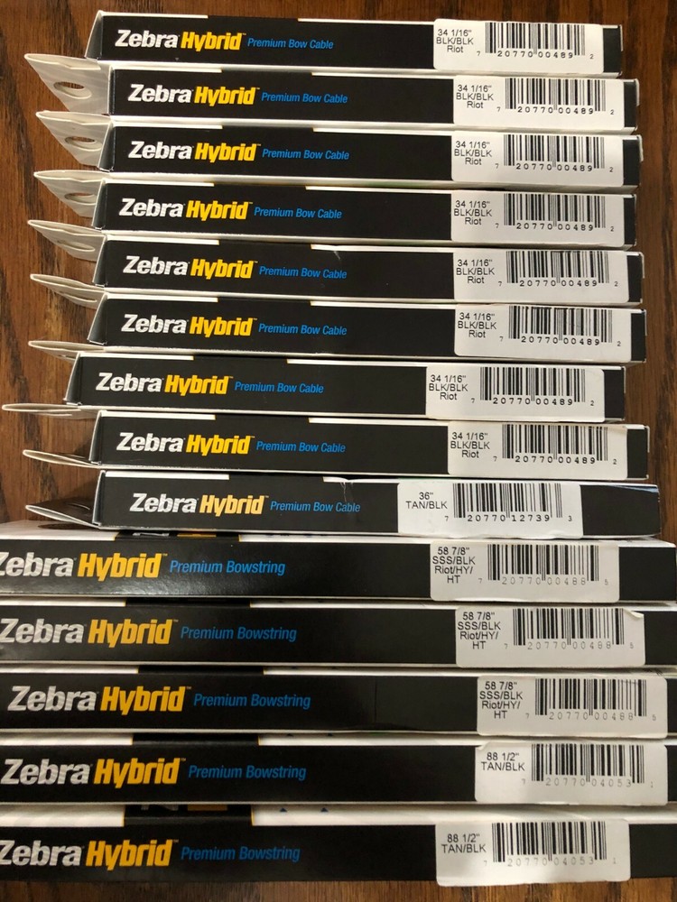 Zebra Hybrid Bow Cables Assorted Sizes