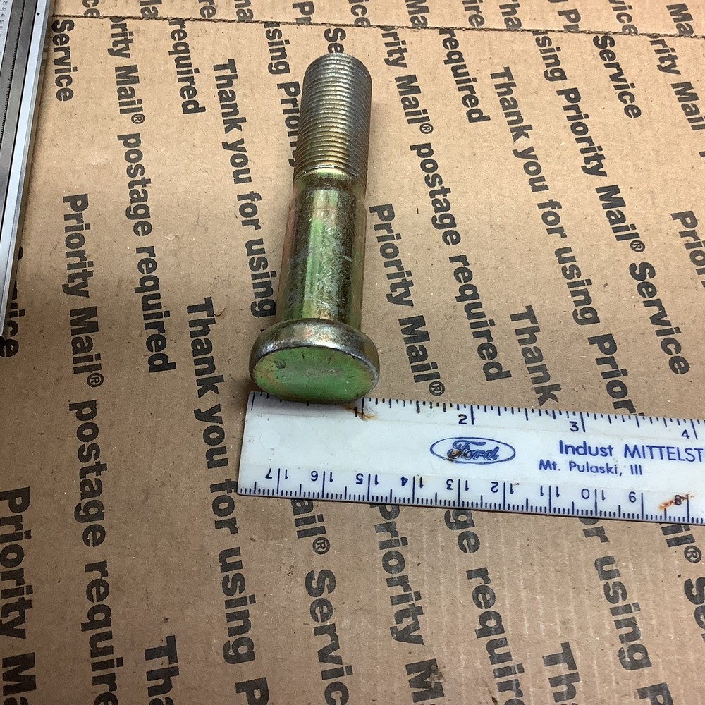 3/4-16 X 3.5” Left Hand Thread Wheel Stud , Press In.