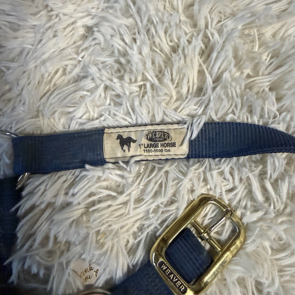 Large Blue Weaver Nylon Horse Halter