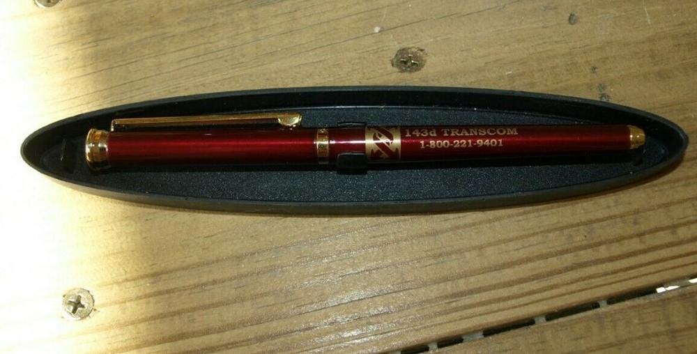 US Army 143rd TRANSCOM Collector Gift Pen