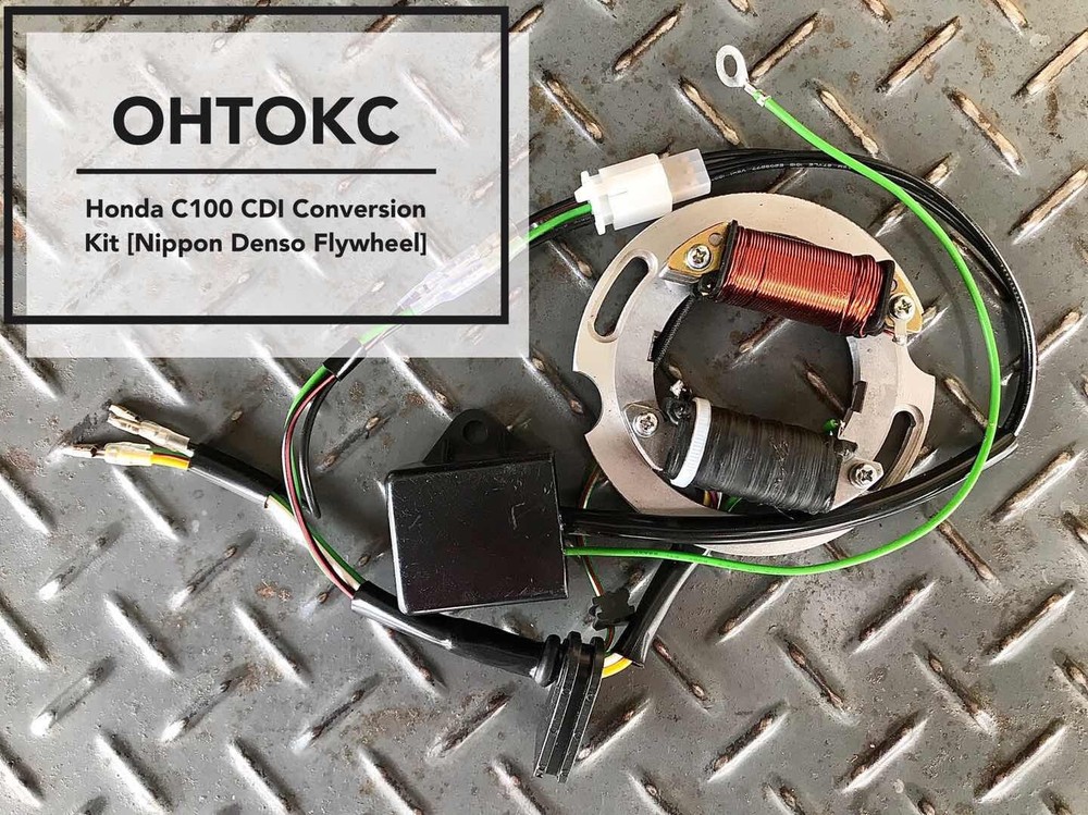 Honda C100 CDI Conversion Kit [Nippon Denso Flywheel] Electronic Ignition