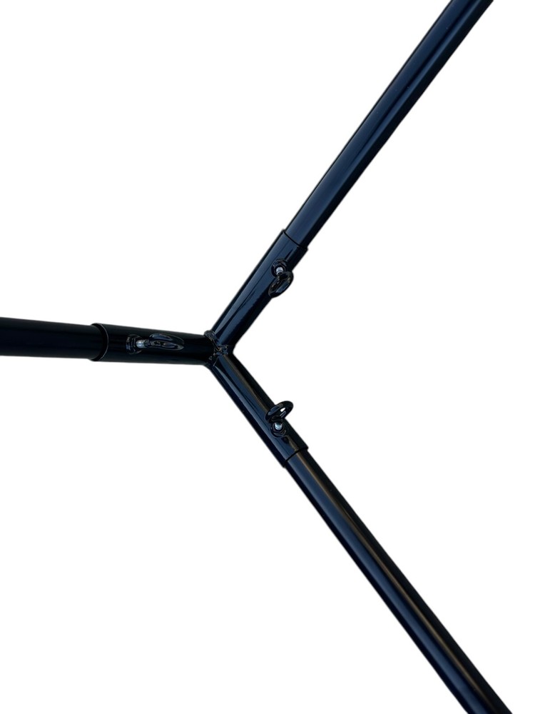 Golf Simulator Metal Enclosure Poles 8x8 Impact Screen Backdrop Complete