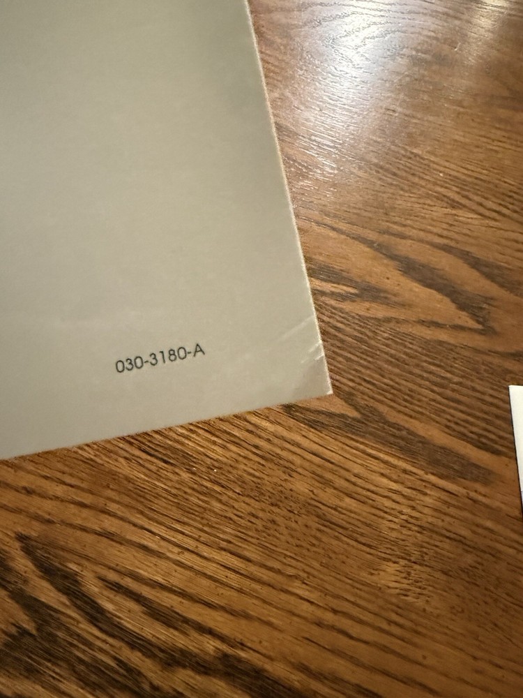 VINTAGE APPLE MACINTOSH 1987 QUICK REFERENCE CARD, 030-3180-A