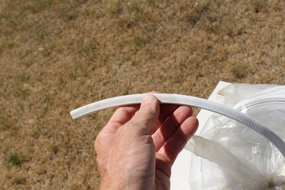 White Vinyl EDGING roll, 5 lbs., est. 50 feet
