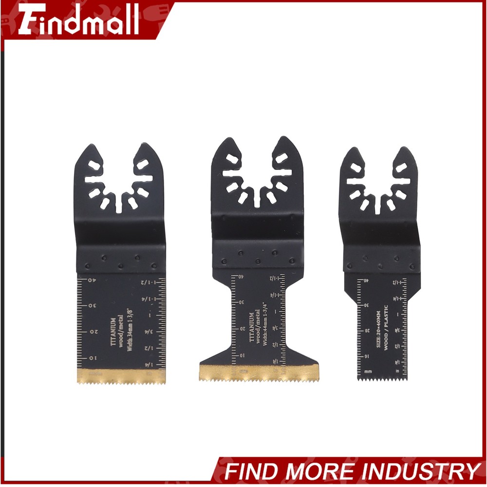 Findmall 104 Pcs Multitool Cutting Blades Quick Release Oscillating Saw Blades