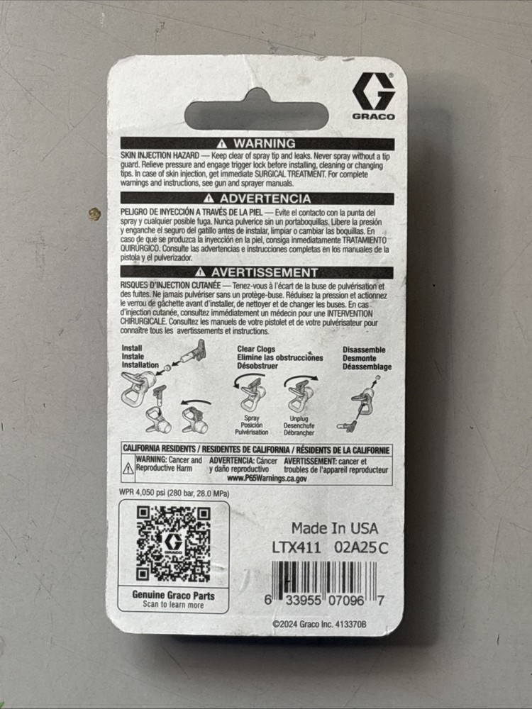 Graco RAX LTX 411 SWITCH TIP