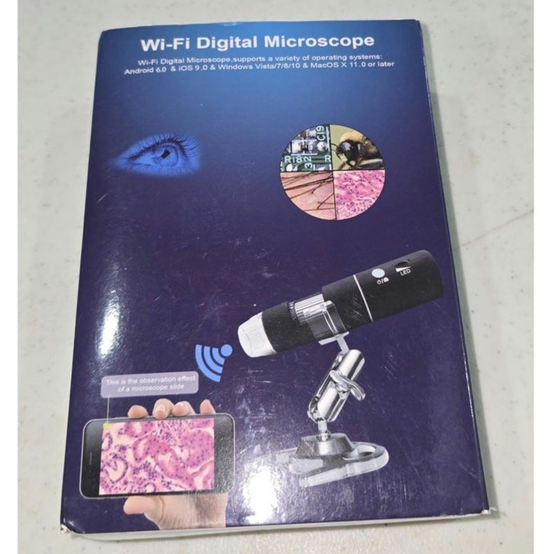 Wireless Digital Microscope, Skybasic 50X-1000X Magnification