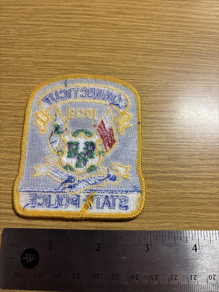 Connecticut State Police patch (SMALL)