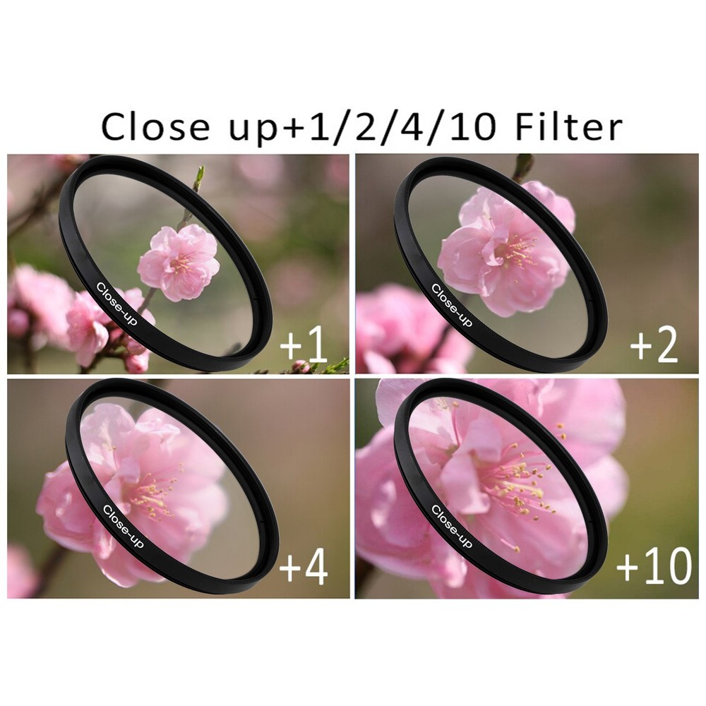 46mm Filter Kit Bundle with Close Up Lens Set, Cleaning Kit, and More