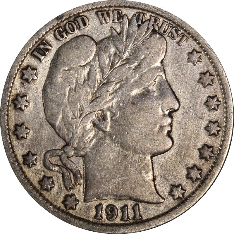 1911-S Barber Half Dollar