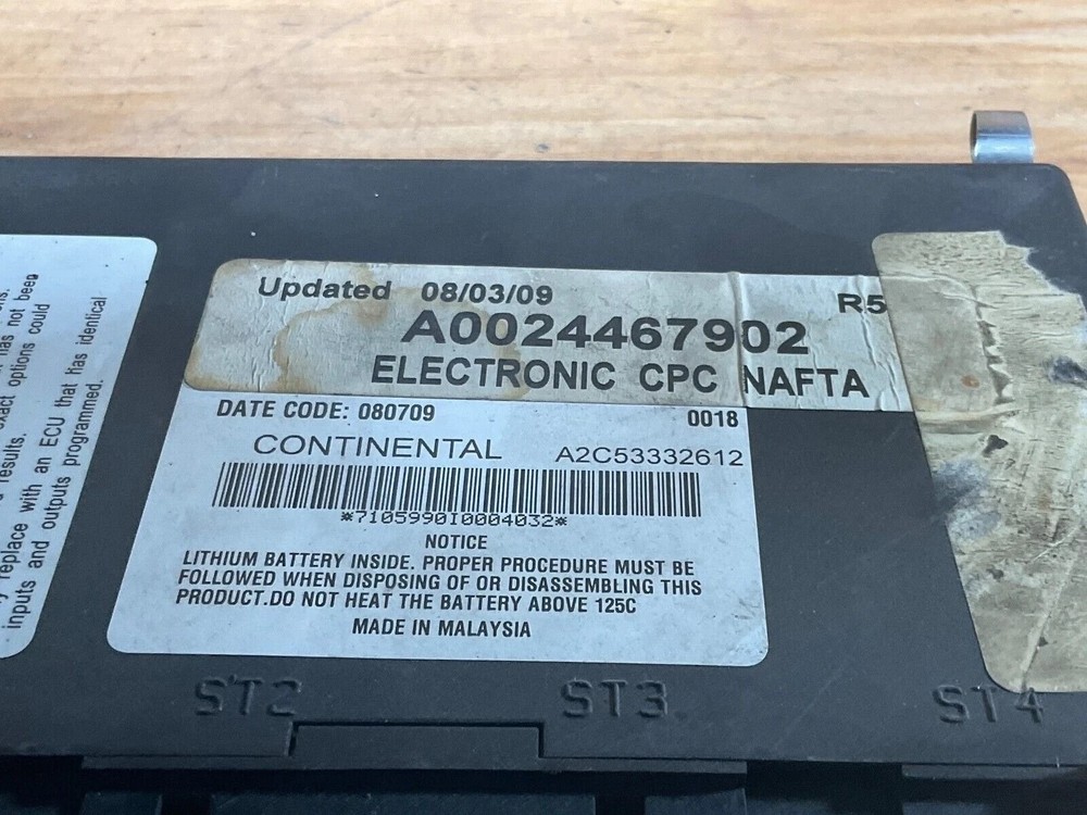 2011 Freightliner Cascadia A0024467902/001 Engine Computer Module ECM ECU