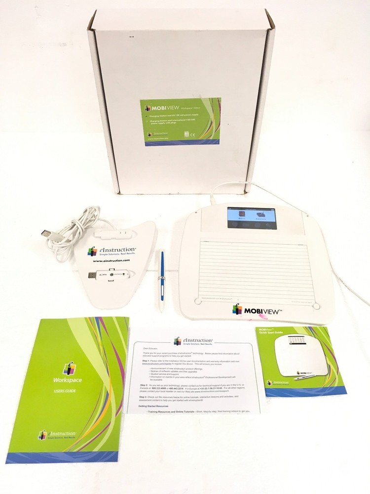 EInstruction MobiView MWB600 Interactive Tablet Charge Dock, Stylus, Dongle