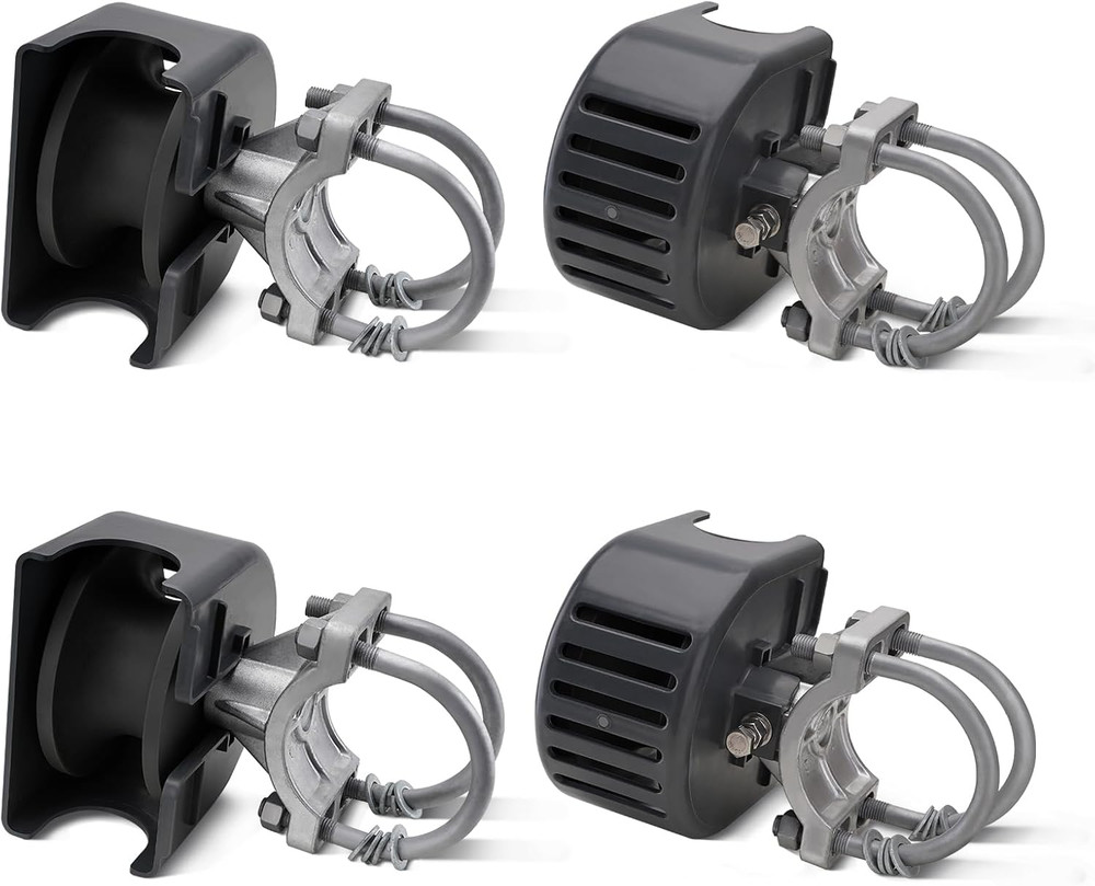 Durable Nylon Sliding Gate Rollers for 4" Posts - Set of 4, Chain Link Ready