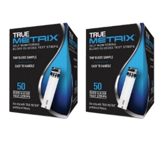 True Metrix Blood Glucose 100 Test Strips