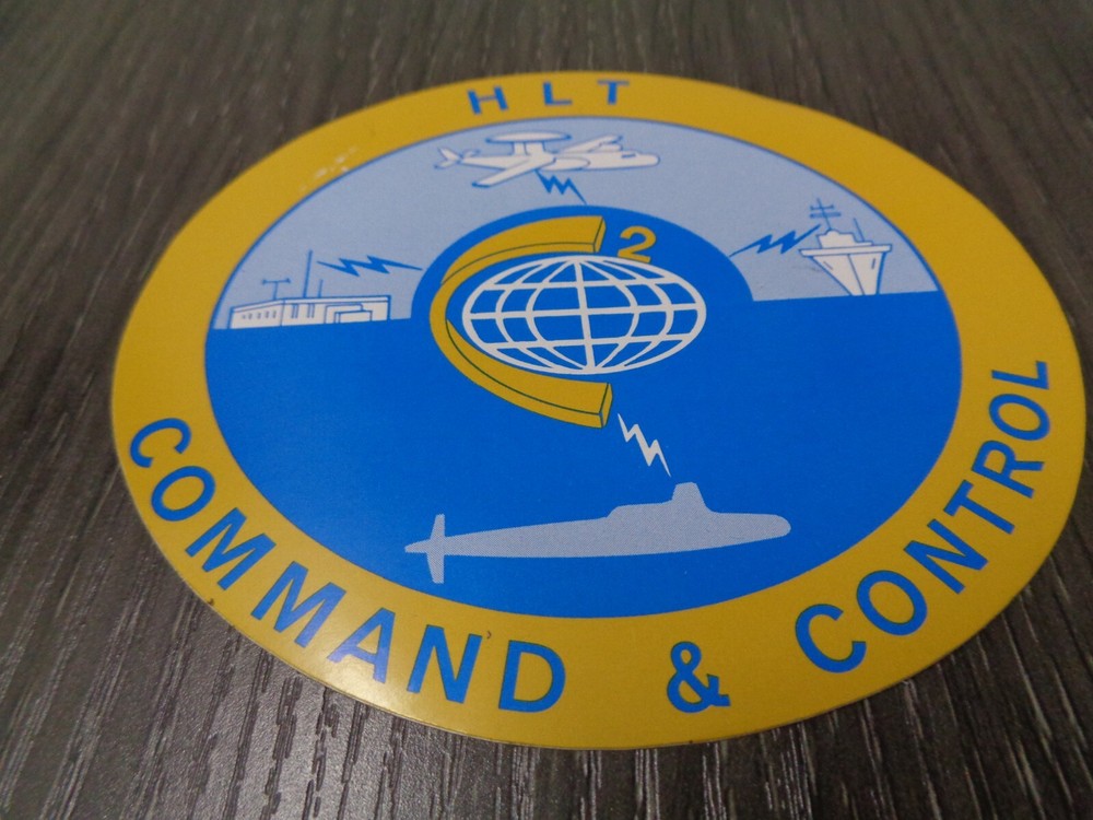 US NAVY STICKER / DECAL HLT COMMAND & CONTROL