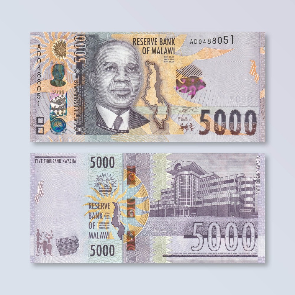 Malawi 5000 Kwacha, 2021 (2022), B165a, UNC