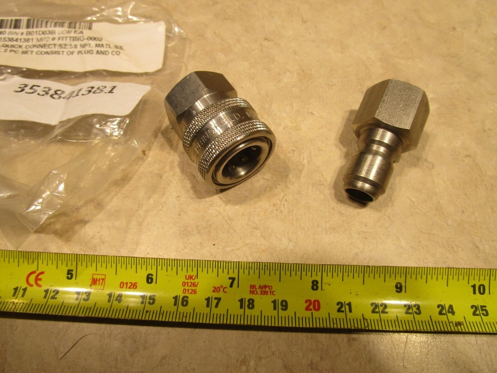 FOSTER 38FSS, 3/8" FNPT, QUICK CONNECT, 303SS, PLUG & COUPLING, F0067