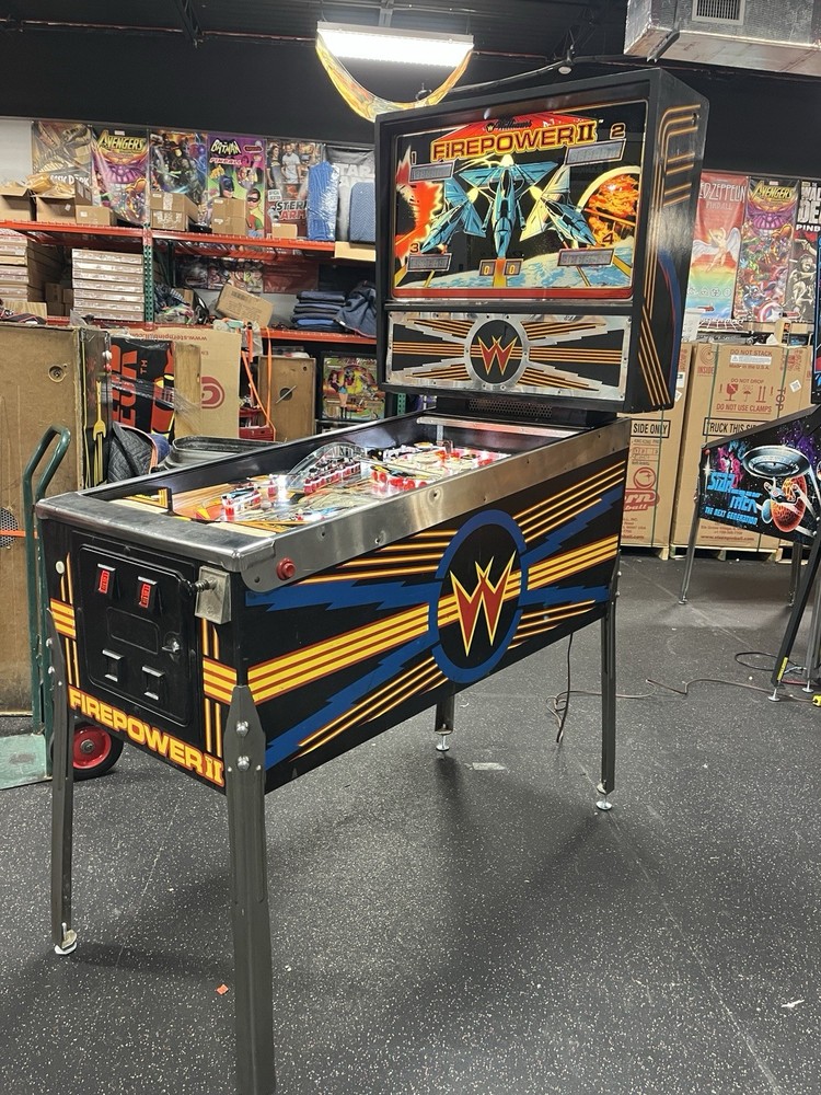 1983 FIREPOWER 2 PINBALL MACHINE PROFESSIONAL TECHS FULL LEDS PLAYS GREAT
