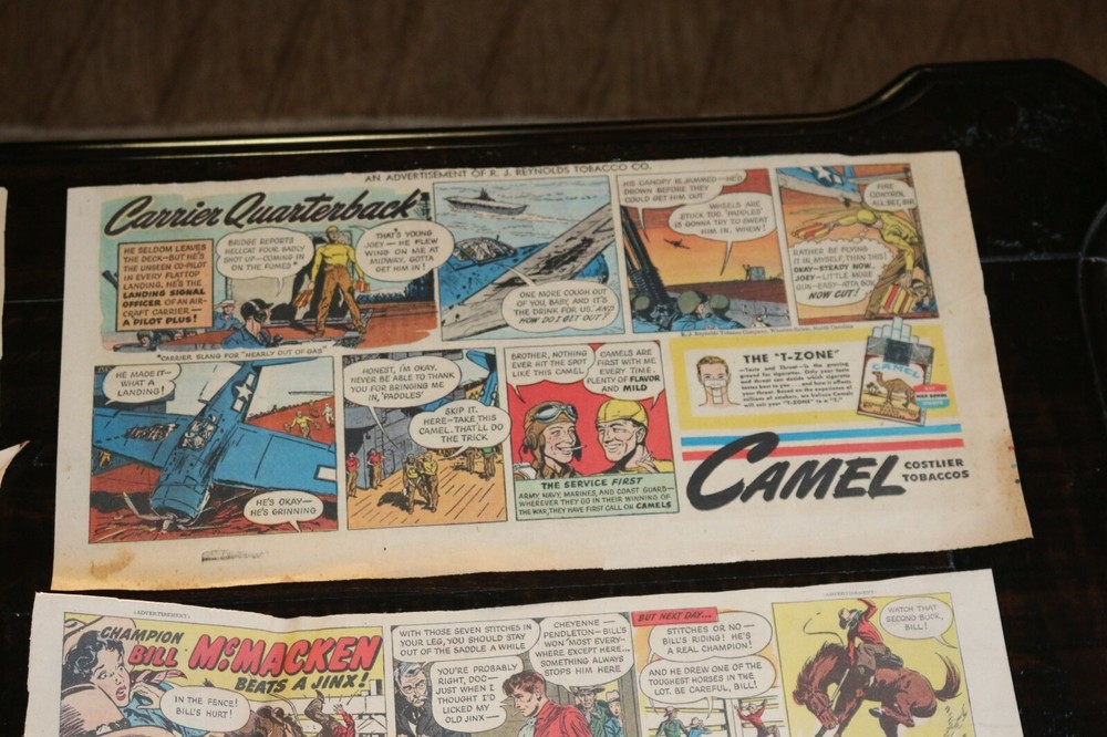 1950's Camel Cigarette comic advertisement 7"x15" (third page) YOU PICK FROM 7