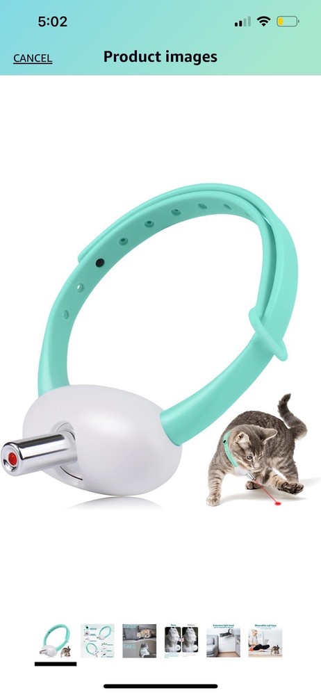 Light blue Cat Laser Pointer Collar! Laser Pointer