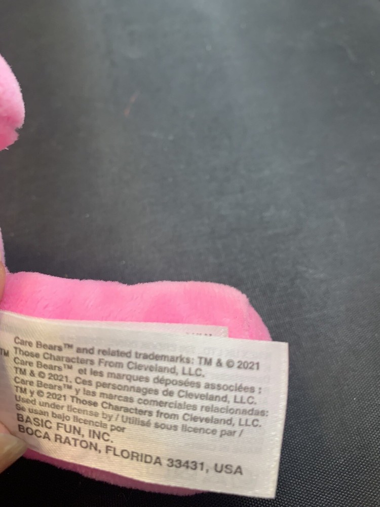 Care Bear 2021 pink cheer Bear 10” inch pink nose basic fun